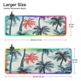 thumbnail image 3 of Coconut Trees RGB Gaming Mouse Pad Large Keyboard Mat Rubber Base 13 Light Modes, 3 of 6