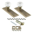 thumbnail image 2 of Nostalgic Warehouse Nykwal_Psg_234_Nk Waldorf Lead Crystal Passage Door Knob Set - Bronze, 2 of 7