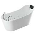 thumbnail image 6 of 67-in L x 29.5-in W White Acrylic Right Drain Freestanding Whirlpool Tub with Faucet - Handshower - EMPV-67AIS09, 6 of 14