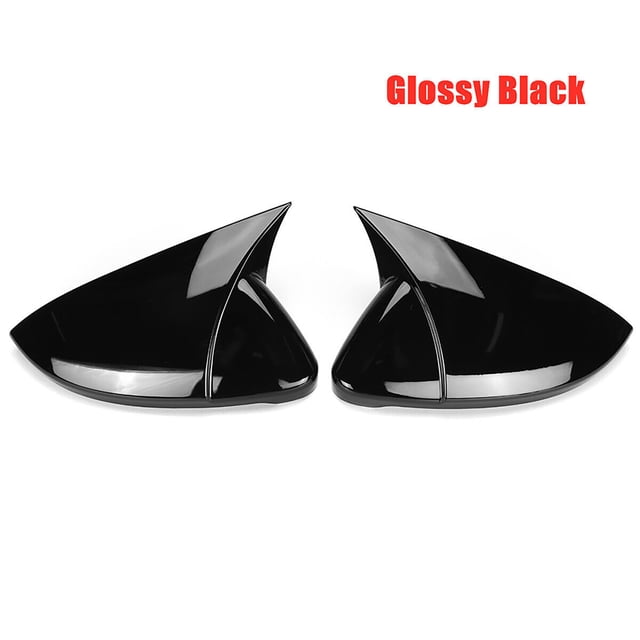 Qiaoxi 2Pcs Replacement Door Rearview Mirror Cover Caps Compatible for Golf Mk7 Mk7.5 GTD R 2014-2019 5G0857537 5G0857538