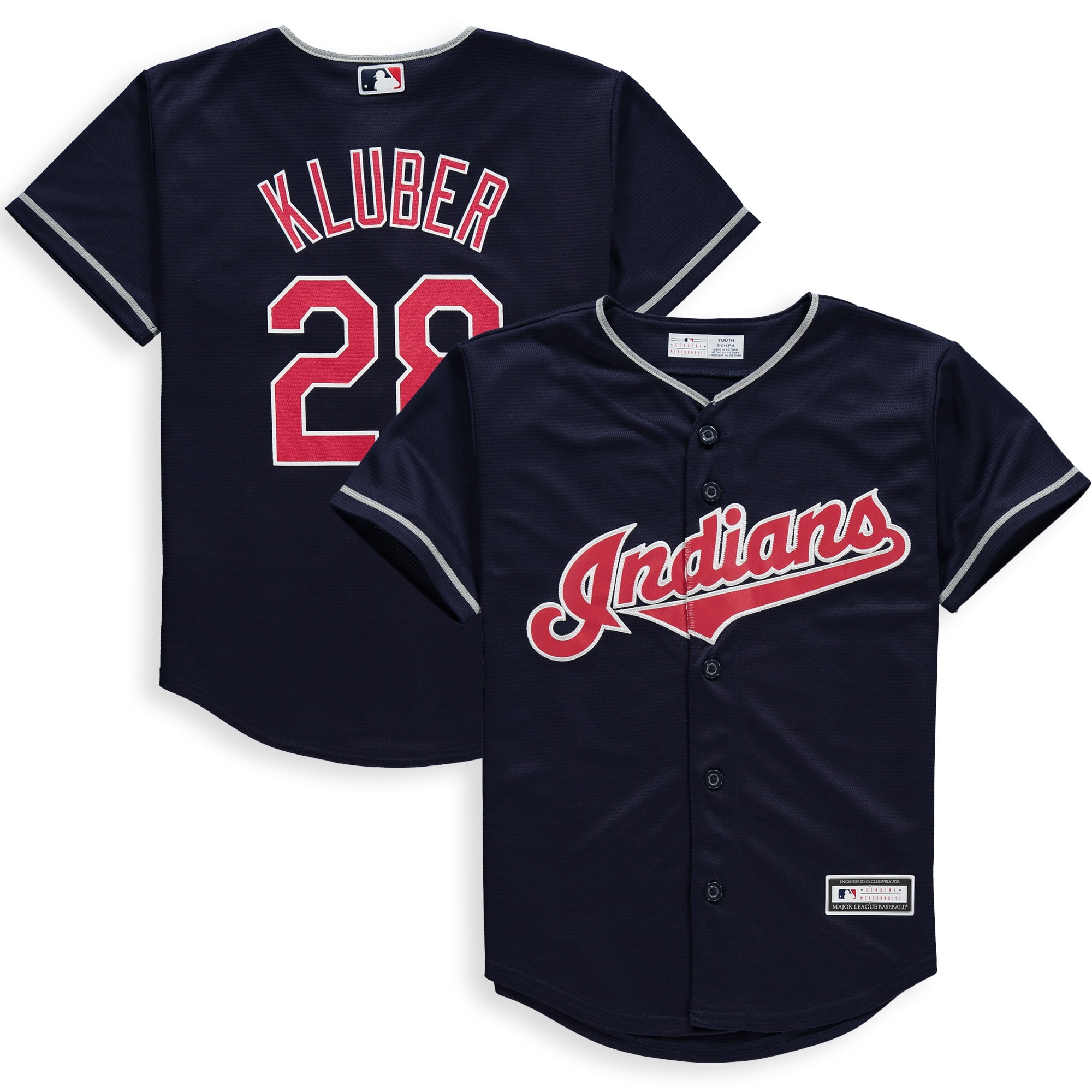 corey kluber youth jersey