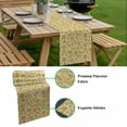 thumbnail image 5 of Yelllow Floral Table Runner - 36 Inch Long, Kitchen Dining Table Runner Dresser Scarves, Vintage Rustic Plants Flowers Spring Farmhouse Decor for Coffee Tables Wedding Party Banquet, 5 of 8