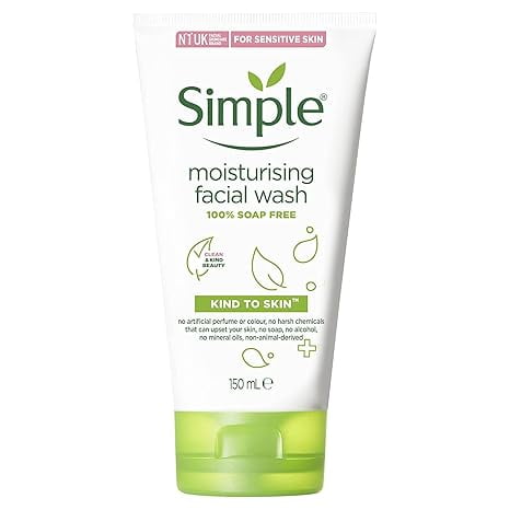 Simple Moisturizing Kind To Skin Face Wash 5 Oz (4 Pack) (Bundle)