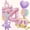 4, variant on 7pcs Castle Princess Car Balloon Set with 32-inch Pink Number Balloon for Birthday and Princess Themed Parties
