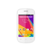 BLU Dash JR TV - Smartphone - dual-SIM - RAM 256 MB / Internal Memory 512 MB - microSD slot - LCD display - 3.5" - 320 x 480 pixels - rear camera 2 MP - front camera 0.3 MP - white