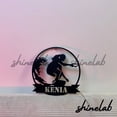thumbnail image 3 of Shinelab Girl Water Skiing Metal Sign, Custom Name Skier LED Wall Art, Sporty Home Decor 8473, 3 of 3