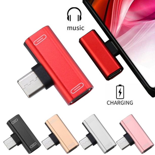 onlyliua Liquidación de Rebajas de Hoy Cable de Audio Usb C Cargador 2 En 1 Adaptador Auriculares Auxiliares Tipo C a Tipo C