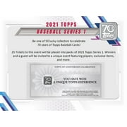 Topps 2021 Baseball Series One Hanger Box Containing 67 Cards