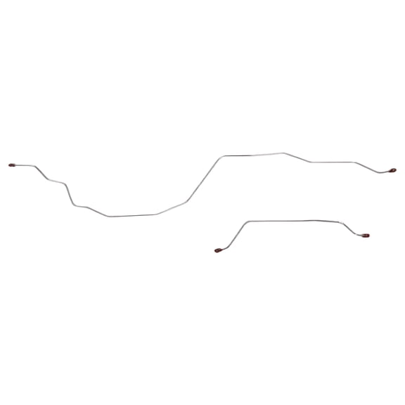 87-97 Ford F-250 with 3 inch Brake Shoes; Rear Axle Brake Lines; Pickup Truck; Steel-TRA9641OM