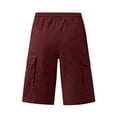 thumbnail image 4 of xfsWaSs Mens Cargo Shorts Twill Cargo Shorts for Men Casual Work Shorts Drawstring Hiking Short Pants with Multi Pockets, 4 of 5