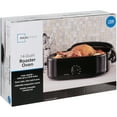 Mainstays 20 Pound 14 Quart Black Turkey Roaster with HighDome Lid