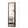thumbnail image 5 of LED Wall or Door Mounted Full-Length Mirror Organizer,Storge Interior Make-up Magnetic Lock Mirror, 5 of 7