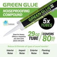 thumbnail image 2 of Juego combinado de insonorización, compuesto de pegamento verde, 145 ml x5 y sellador, 2 of 7