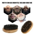 thumbnail image 2 of Boar Bristle Beard Brush, Wooden Handle Mustache and Beard Grooming Brush, TIKA, 2 of 6