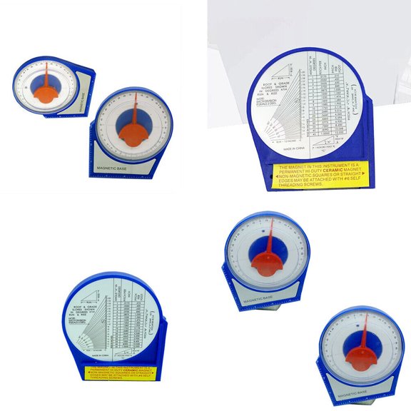 US 1-2 Pack Dial Magnetic Base Angle Finder Gauge Protractor Finding Degree Gage