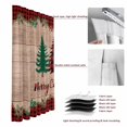 thumbnail image 6 of Red Plaid Christmas Blackout Curtains for Bedroom/Living Room, Pinch Pleated Black Out Curtains, Xmas Tree Vintage Winter Wooden Room Darkening Window Drapes with Hooks 2 Panels, 39"x70", 6 of 8