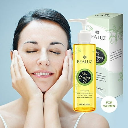 Bea Luz 100% Pure & Natural Face & Eye Makeup Remover, Cleansing Oil - Reduces Appearance of Acne Scars & Stretch Marks - Ultra