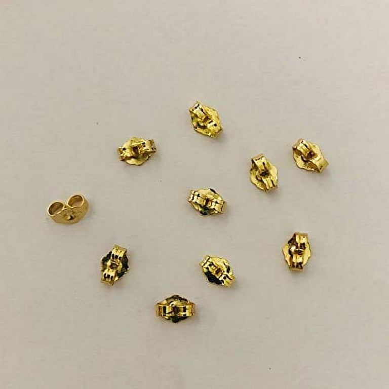 1 Pair Replacement Screw on Screw Off Ear-nuts Earrings Backs 14K Yellow  Gold