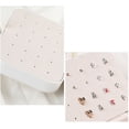 thumbnail image 2 of Jewelry Box Faux Leather: Earrings Organizer Case Vanity Storage Box with Mirror, 2 of 9
