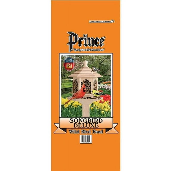 Prince Wild Bird Seed 650220 No. 20 Songbird Deluxe No Corn Wild Bird Feed, Orange
