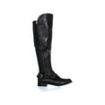 thumbnail image 4 of Womens Steve Madden Skippur Knee-High Boots, Black Leather, 4 of 5