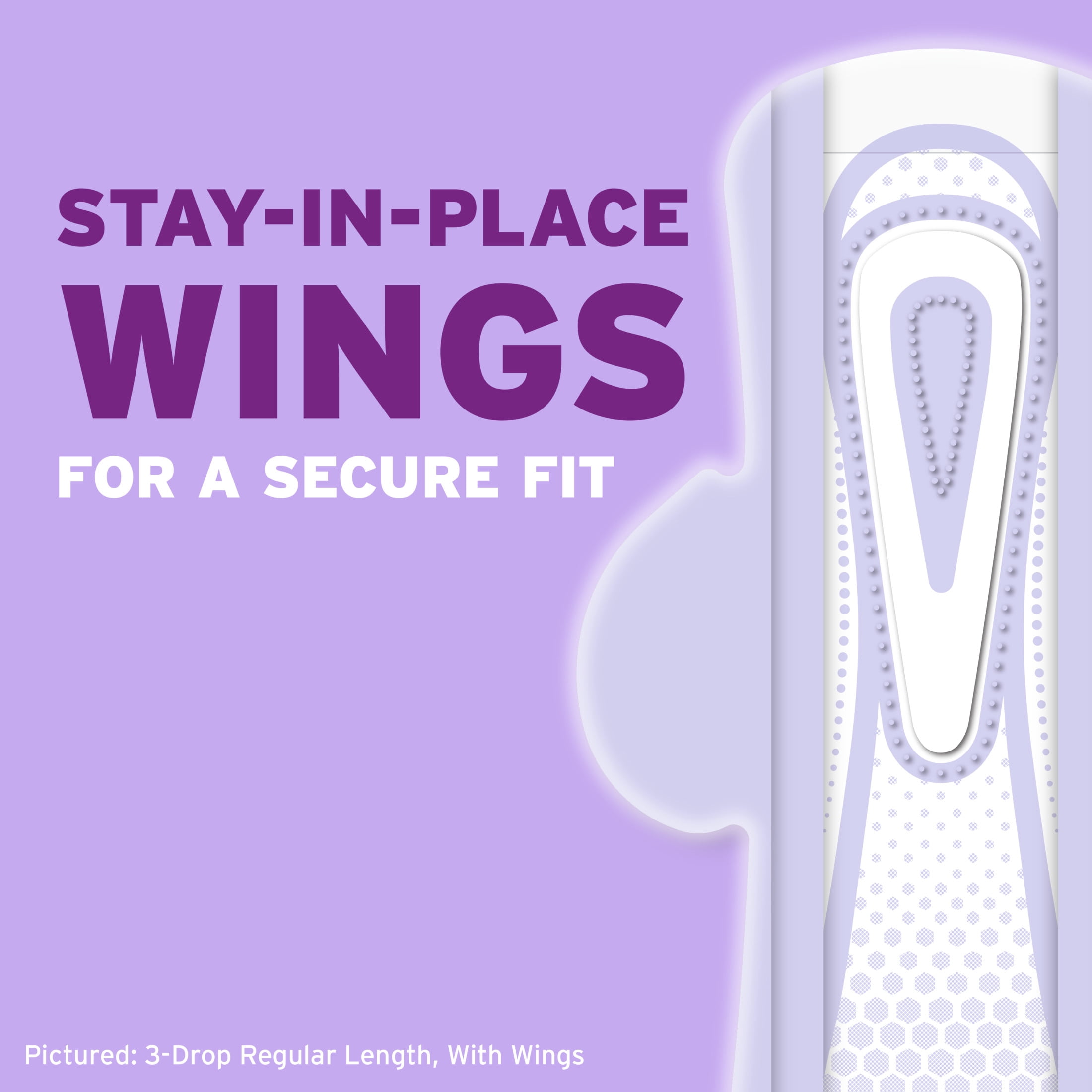 (4 pack) Poise Ultra Thin Incontinence Pads with Wings, 3 Drop Light Absorbency, 66 Count