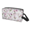 thumbnail image 2 of Goofa Orchids Flowers Printed Toiletry Bag with Handle,Large Capacity Travel Makeup Cosmetic Bag for Women, Carry on Airport Airline Compliant Bag, 2 of 9