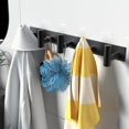 thumbnail image 4 of Perchero de pared VAEHOLD negro con 5 ganchos de acero inoxidable, 4 of 7