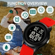 SKMEI Digital Watch, Sports Waterproof Led Watches with Alarm Wrist Watches 5-12 Ages