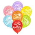 thumbnail image 1 of Way to Celebrate! 12" Multi-color Happy Birthday Latex Balloons, 50 Count, 1 of 3