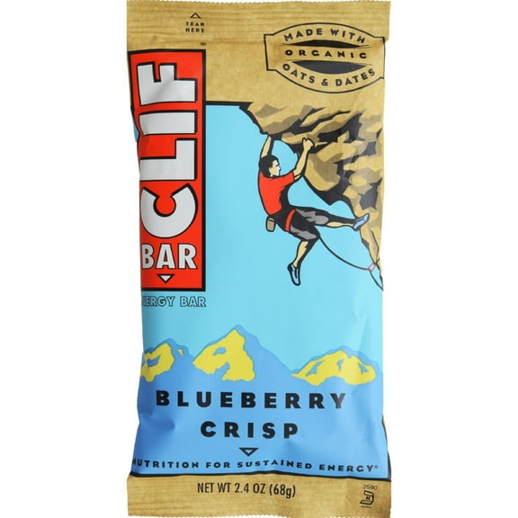 Clif Bar - Organic Blueberry HYZ01 Crisp - Case of 12-2.4 oz