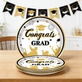 thumbnail image 5 of 10pcs Graduation Disposable Paper Plates, with Class of 2026 Patterns for Graduation Party Decorations Ceremony Supplies Heavy Duty Dinner Dessert Plates, 9in, Multicolor, 5 of 6