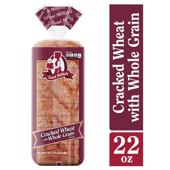Aunt Millie's Cracked Wheat with Whole Grain Bread, 22 oz