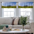 thumbnail image 4 of LALILO Kitchen Curtain Valance Wales Travel Landscape Scenic Rod Pocket Window Curtain 52"x 18" Set of 2, 4 of 5