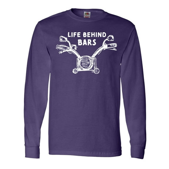 Inktastic Life Behind Bars Motorcycle Long Sleeve T-Shirt