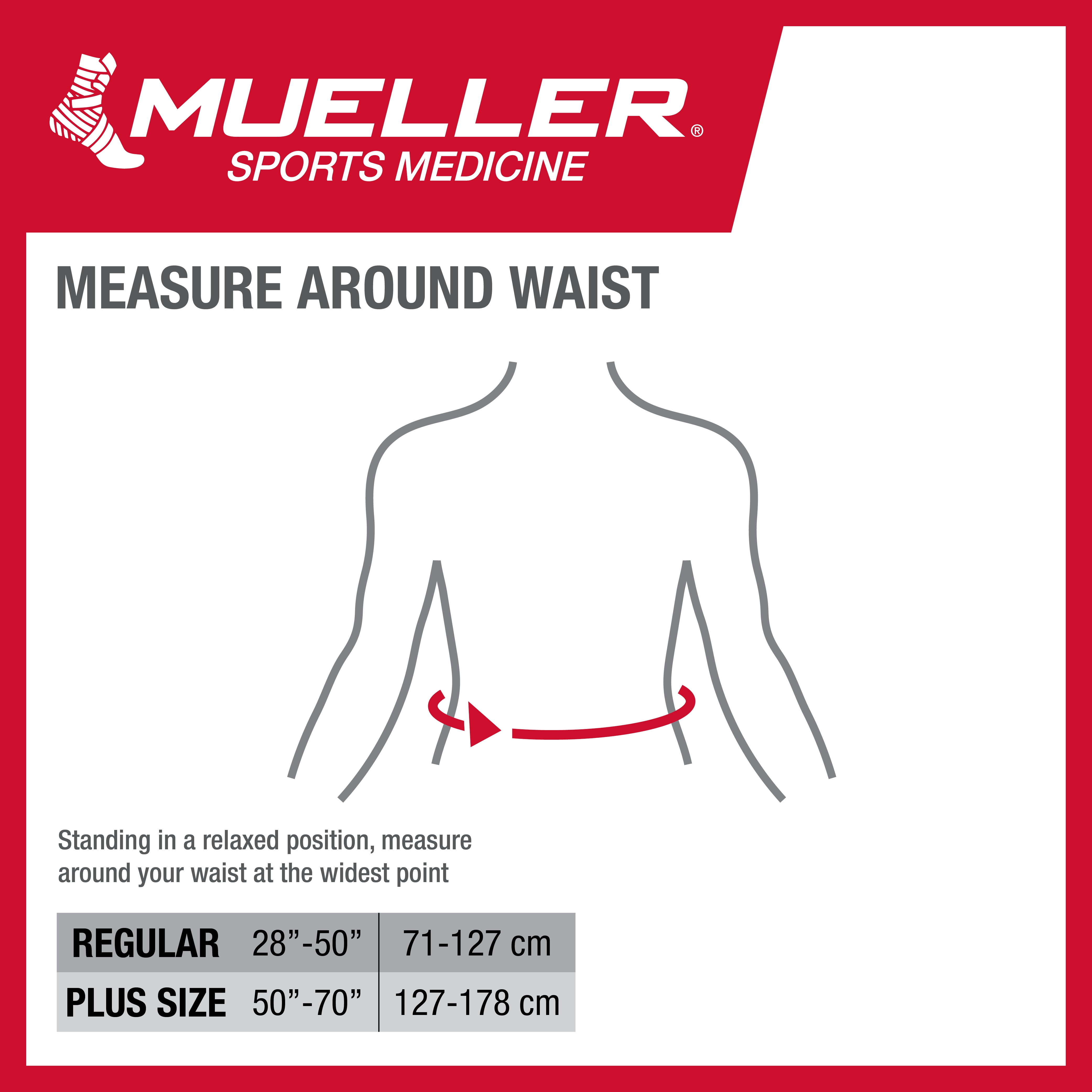 Mueller Adjustable Lumbar Back Brace with Removable Pad, Regular