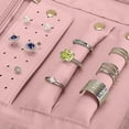 thumbnail image 5 of 1Pack Travel Jewelry Organizer Case Foldable, Storage Roll for Rings Necklaces Earrings Bracelets, Portable Jewelry Bag for Women, Anti-Tangle Design for Business Trip Vacation, 5 of 11