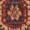 Rouge / naturel, variante sur Safavieh Mahal Oswin Tapis Floral