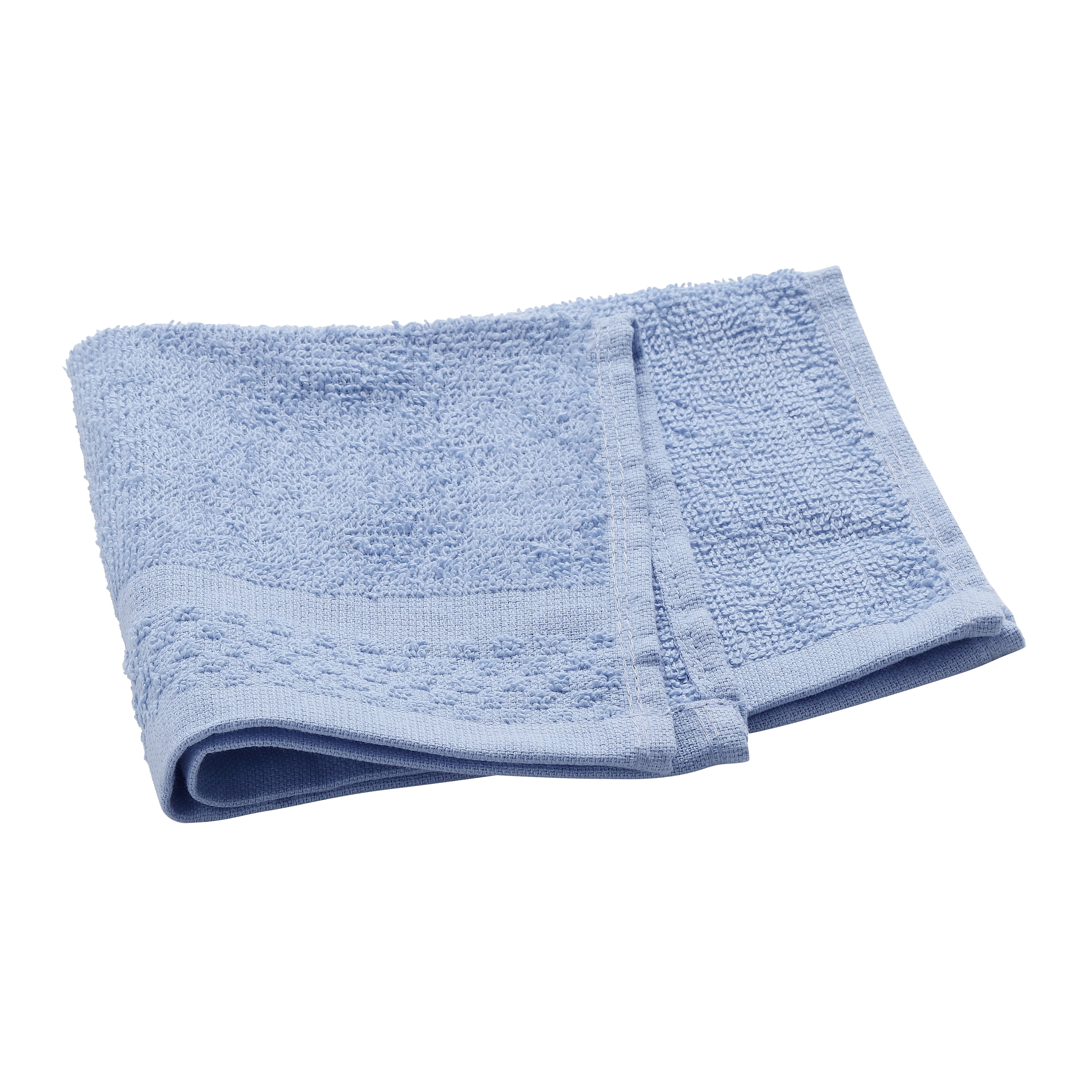 Mainstays 10 Piece Bath Towel Set with Upgraded Softness & Durability,  Office Blue