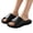 Black, variant on Walking Sandals for Women With Arch Support, Plantar Fasciitis Sandals Women, Lightweight Breathable Cushioned Recovery Slides for Everyday Wear