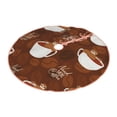 thumbnail image 2 of Bingfone Christmas Tree Skirt Mat Christmas Decoration Interior 30"-Sloths Need More Coffee, 2 of 8