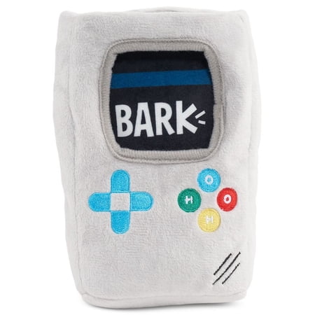 BARK Goodboy Game System Dog Toy, Plush Squeaker & Crinkle Console