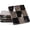 Black & Oceanic, variant on Elborse Marble Coasters Set of 4 Handmade 4 inch White and Oceanic Square Checkered Coasters for Drink, Ideal Coaster Set for Dining and Coffee Tables