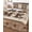 Brown Beige, variant on Full Size Quilt Bedding Set, Farmhouse Reversible Summer Quilt 3 Pieces, Vintage Country Texas Star Plaid Wooden Grain Lightweight Bedspreads Coverlets with 2 Pillow Shams for All Seasons