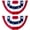 2pcs,3 x 6, variant on 3x6 Ft USA Pleated Fan Flag, American US Flag Bunting for Outside, Patriotic Half Fan Banner Flag with Brass Grommets for 4th of July Indoor Outdoor Decorations,6 pack