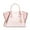 Powder Blush, variant on Avril Small Signature Logo Jacquard Satchel Shoulder Crossbody Bag