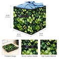 thumbnail image 3 of FeBohao Storage Bins Boxes Fabric Leather Handle Large Capacity Foldable Sock Closet Utility Pattern Magazine Cubby Kids Bathroom Totes Houseware Multicolor Organizer Basket Clovers, 3 of 6
