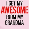 thumbnail image 2 of CafePress - I Get My Awesome From My Grandma Body Suit - Baby Light Bodysuit, Size Newborn - 24 Months, 2 of 4