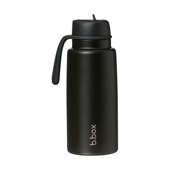 b.box - Gobelet isotherme à couvercle rabattable avec paille, grande bouteille d'eau durable pour adolescents et adultes, bouteille d'eau de voyage, isolation triple couche, sans BPA, 34 oz