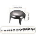 thumbnail image 2 of Uxcell 80Pack Black Round Dome Rivets, 10mm Brass Spike Studs Spots for DIY Clothes Belt Bag Shoes Leather Craft, 2 of 7